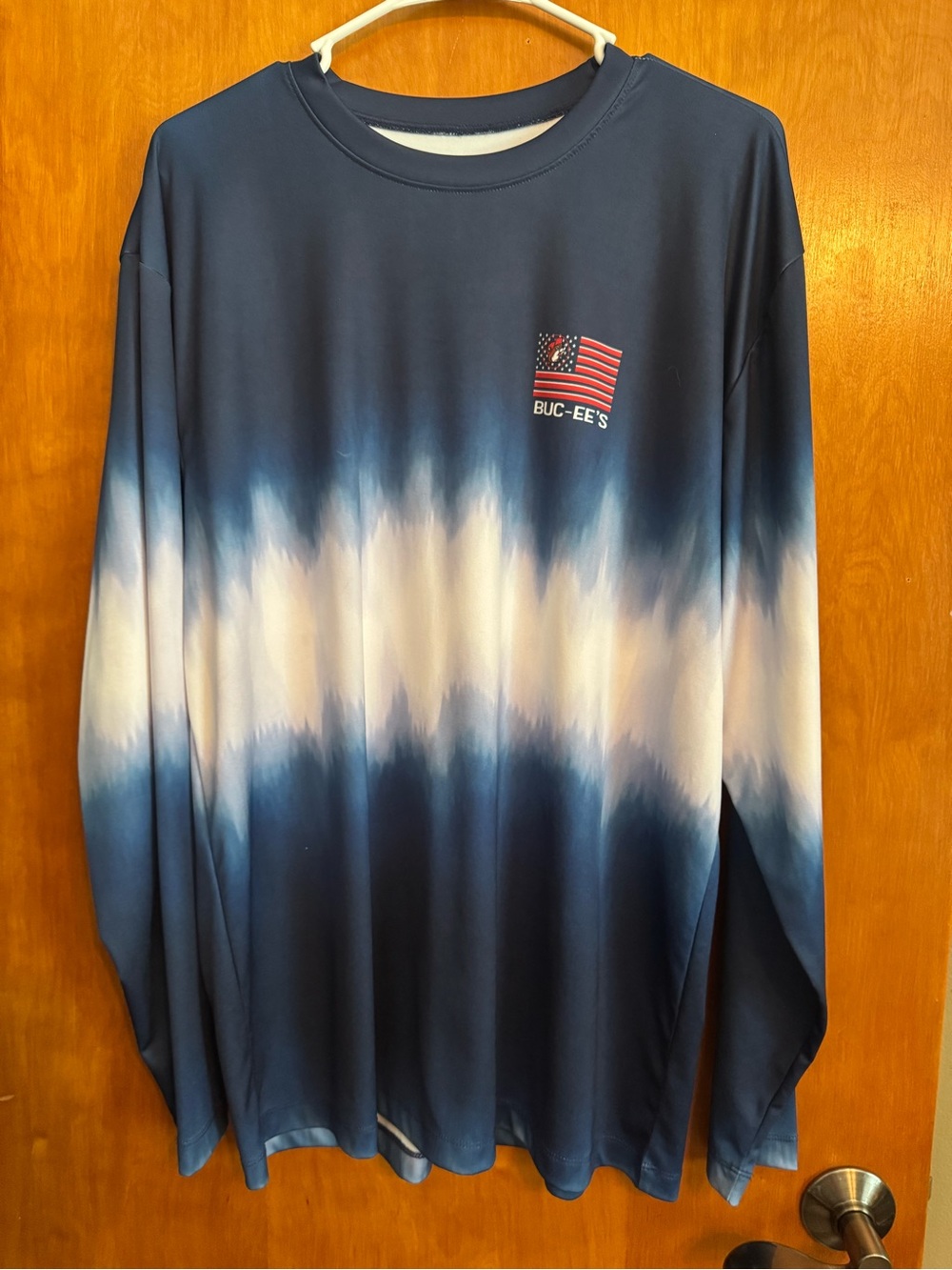 Buc-ee's Men's American Flag Long Sleeve Shirt Sun shirt Fishing America